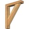 Ekena Millwork Traditional Block Rough Sawn Bracket w/ Offset Brace, Western Red Cedar, 4"W x 18"D x 22"H BKT0402X18X22TRA05RWR - alternate 1